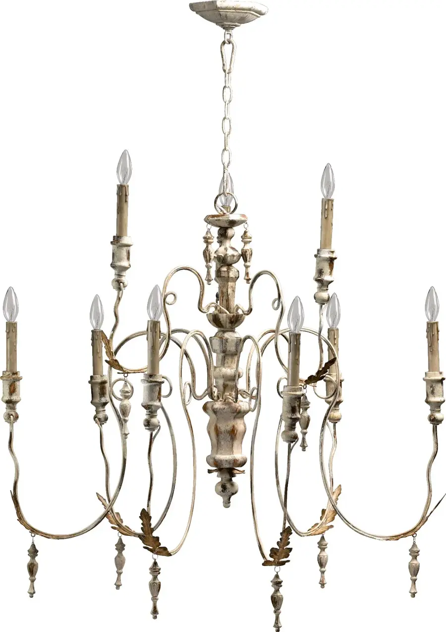 Salento 9-Light Persian White Traditional Chandelier