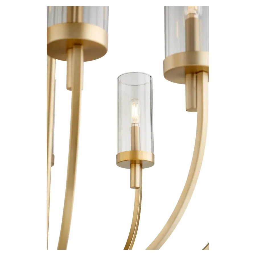 Ladin 8-Light Chandelier in Aged Brass - Image 2