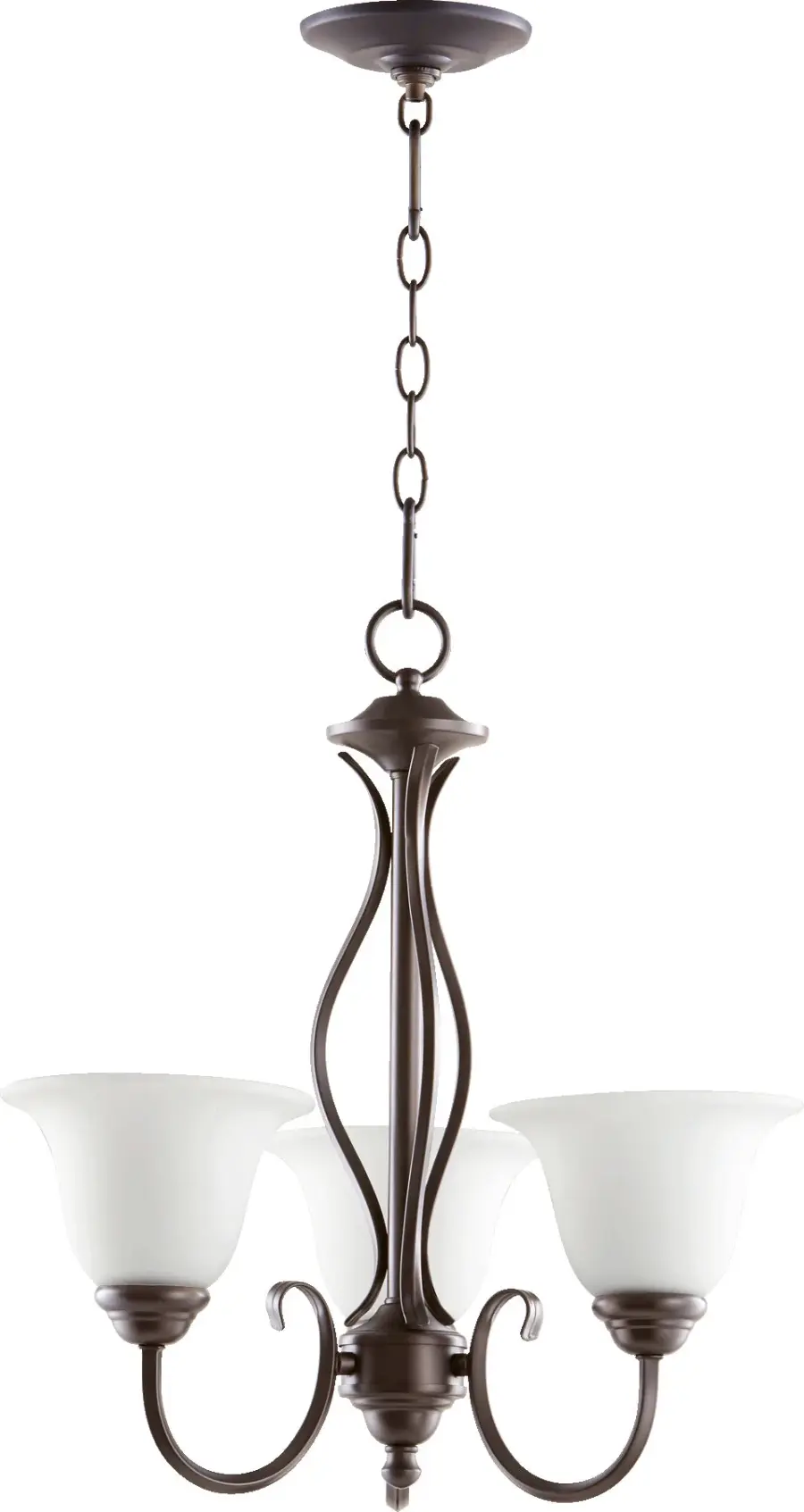 Spencer 3-Light Chandelier in Oiled Bronze