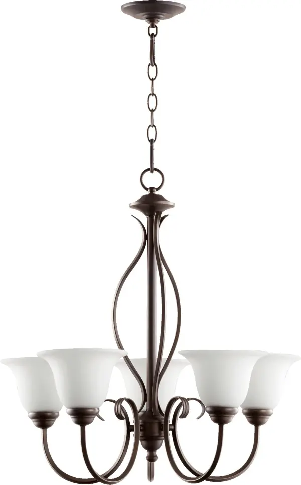 Spencer 5-Light Chandelier in Oiled Bronze