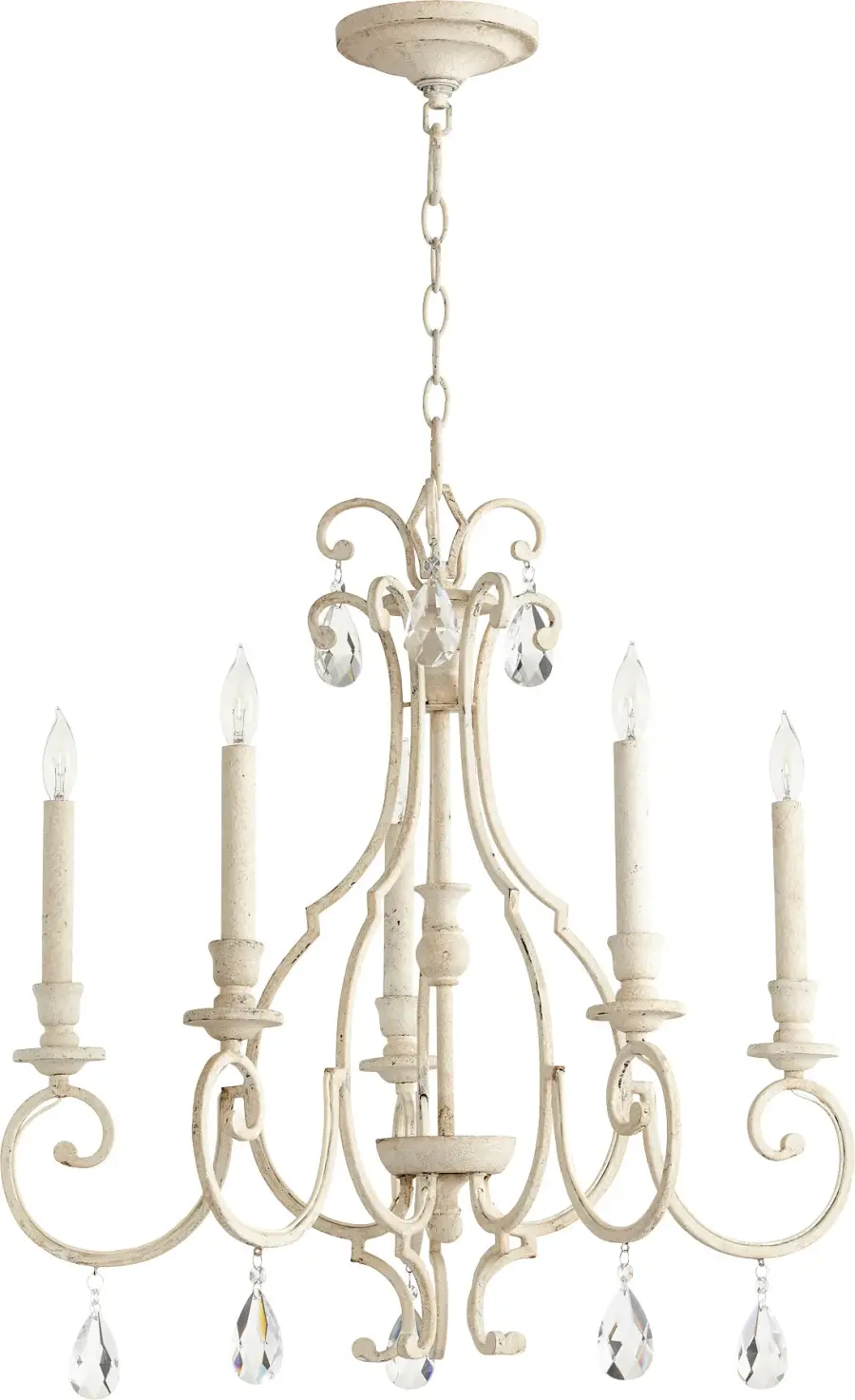 Elegant Traditional Chandelier with Crystal Accents