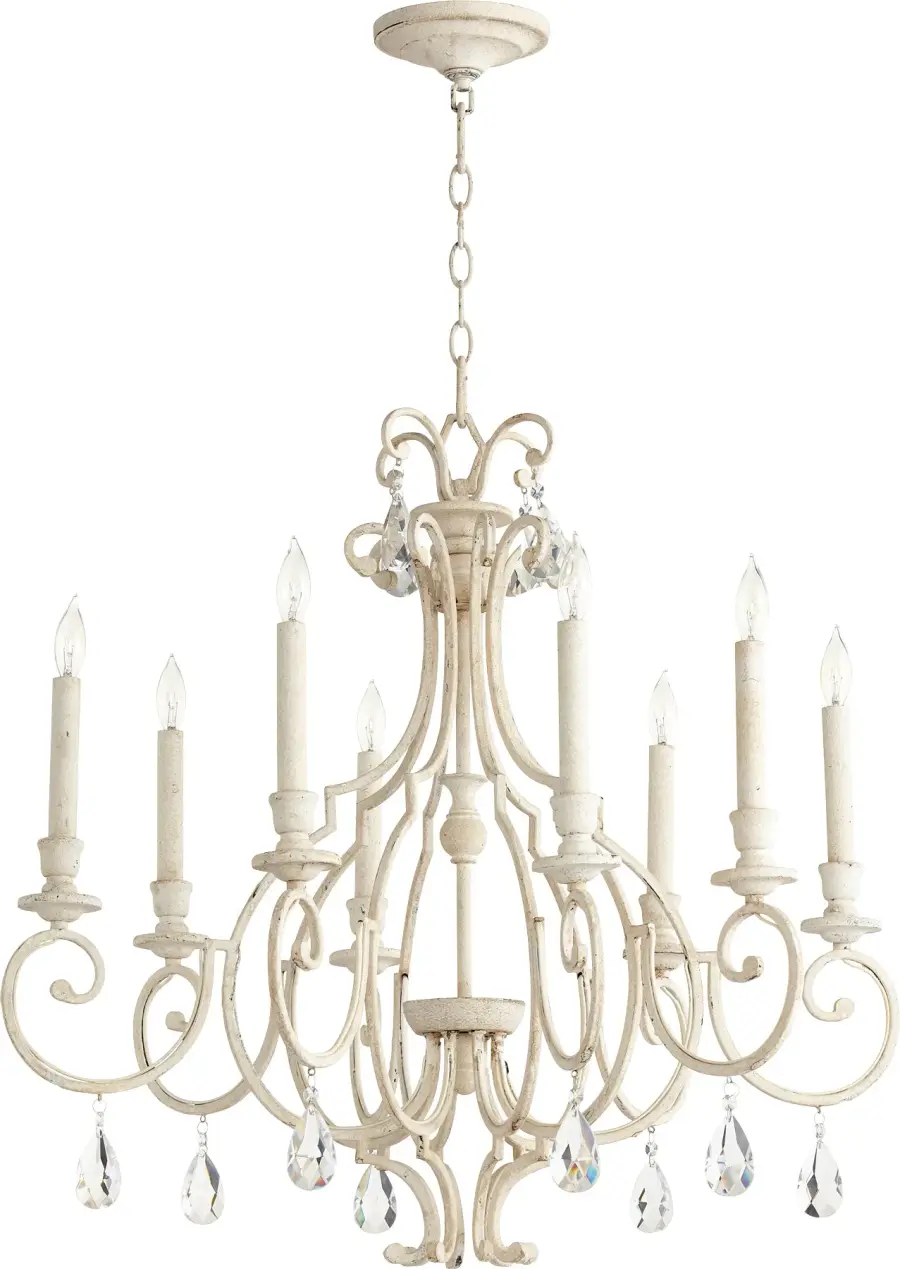 Elegant Traditional Chandelier with Crystal Accents