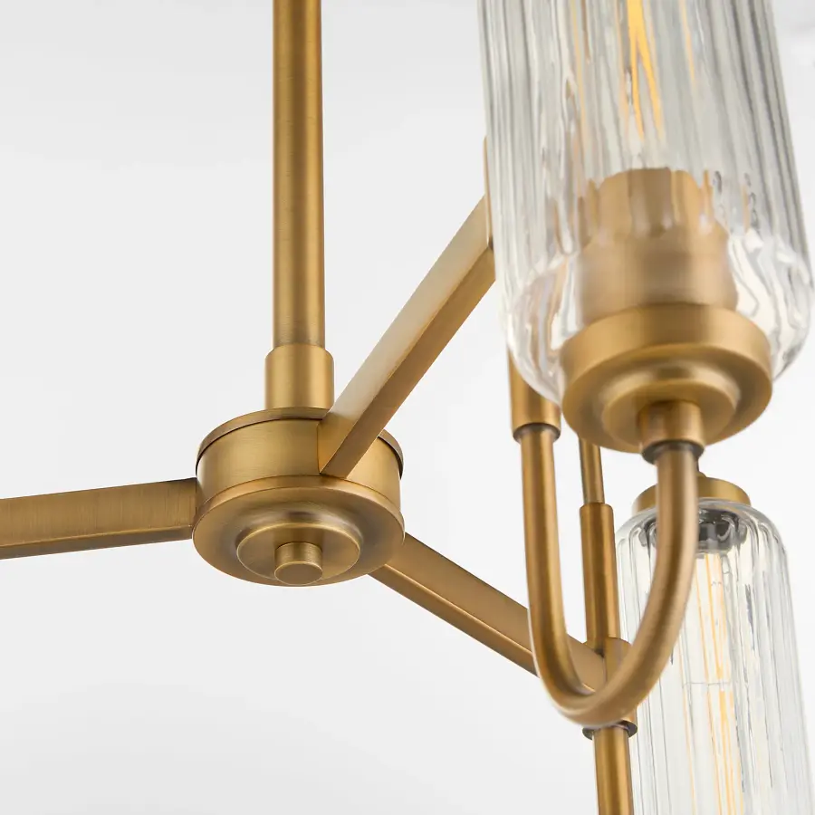 Whitmire 3-Light Chandelier in Brushed Brass - Image 4