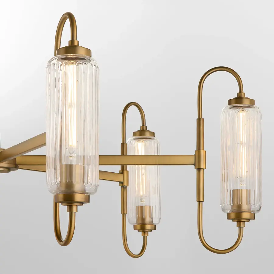 Whitmire 6-Light Chandelier in Brushed Brass - Image 3