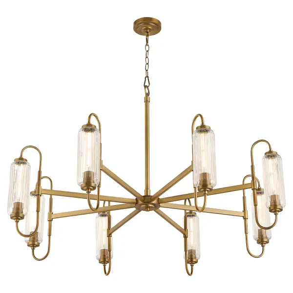 Whitmire 8-Light Chandelier in Brushed Brass - Image 2