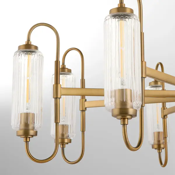 Whitmire 8-Light Chandelier in Brushed Brass - Image 3