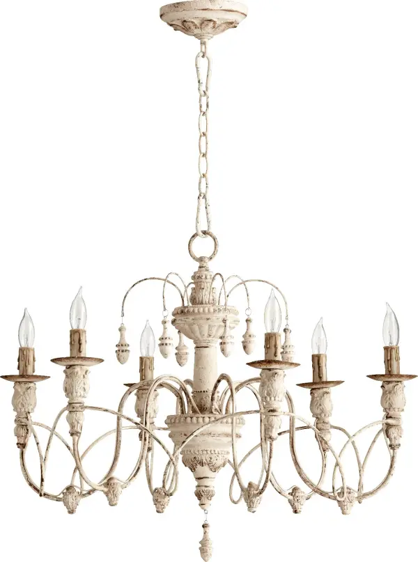 Salento 6-Light Persian White Traditional Chandelier
