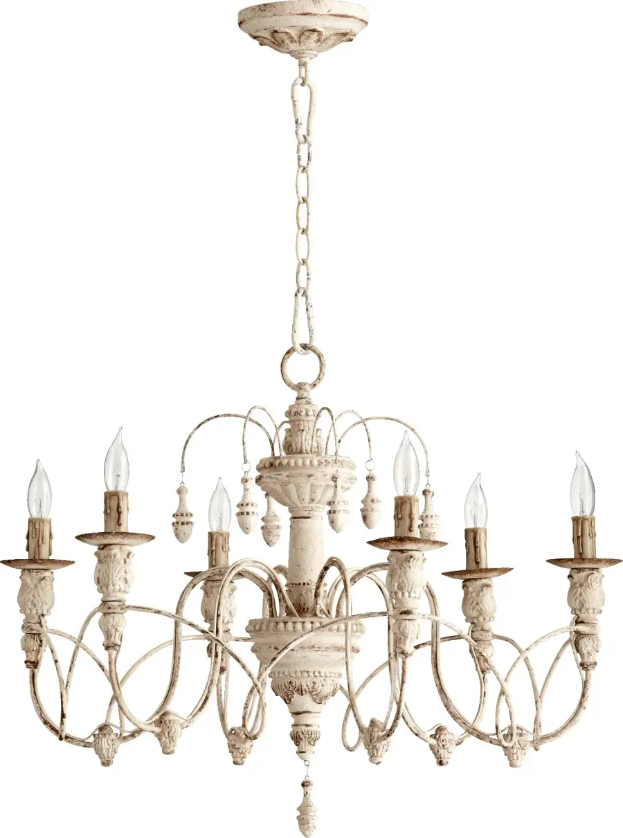 Salento 6-Light Persian White Traditional Chandelier
