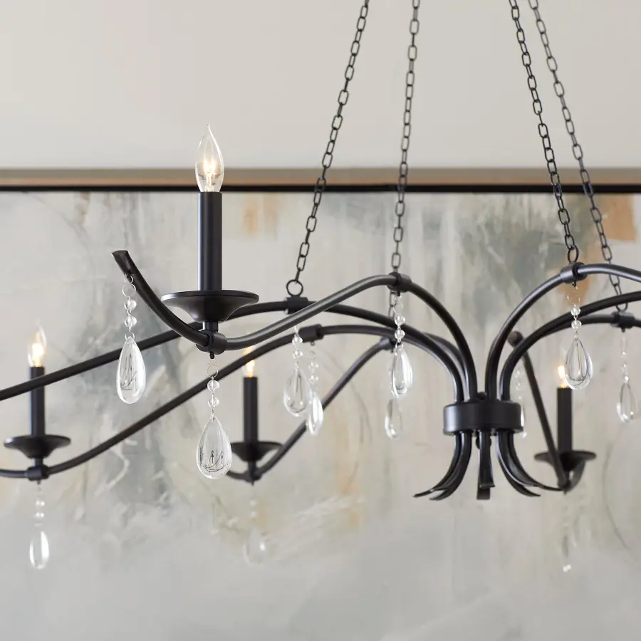 Elegant Transitional Chandelier with Crystal Accents - Image 7