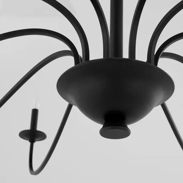 Maryse 10-Light Chandelier in Matte Black - Image 3
