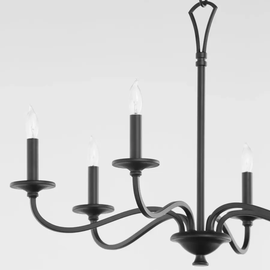 Maryse 9-Light Chandelier in Matte Black - Image 3