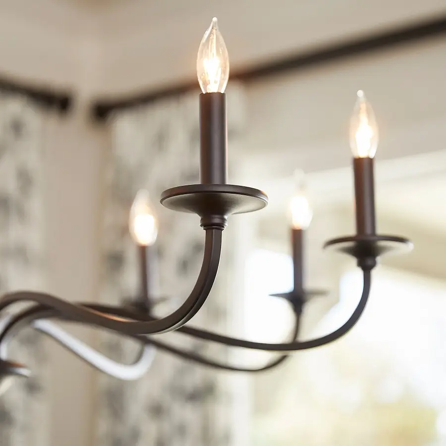 Maryse 9-Light Chandelier in Matte Black - Image 5