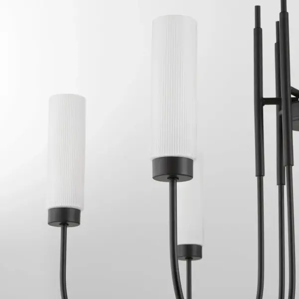 Jerome 6-Light Chandelier in Matte Black - Image 3