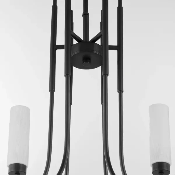Jerome 6-Light Chandelier in Matte Black - Image 4