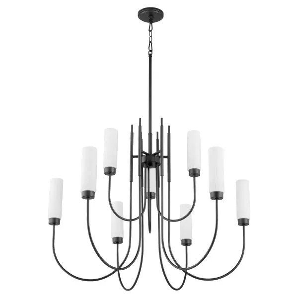 Jerome 9-Light Chandelier in Matte Black - Image 1