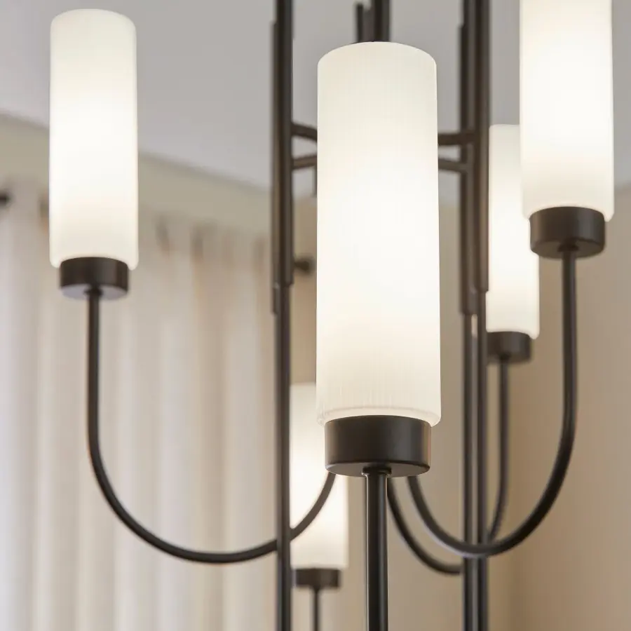 Jerome 9-Light Chandelier in Matte Black - Image 6