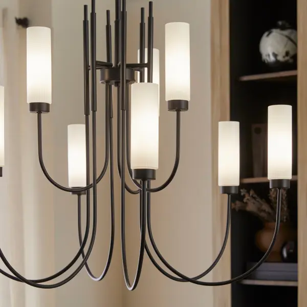 Jerome 9-Light Chandelier in Matte Black - Image 7