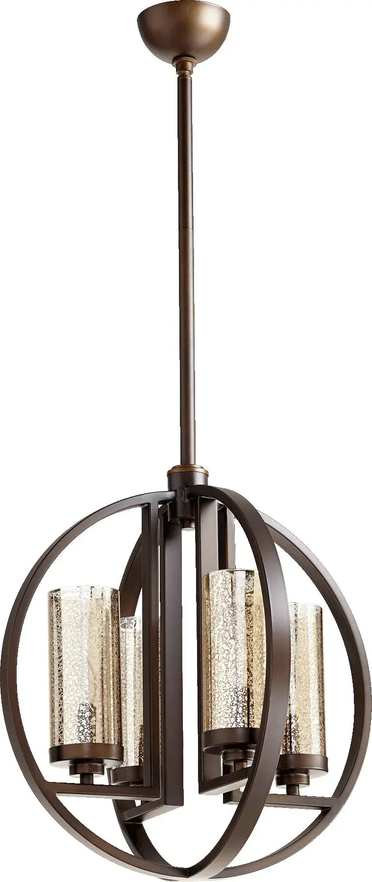 Julian 4-Light Chandelier in Oiled Bronze - Image 1