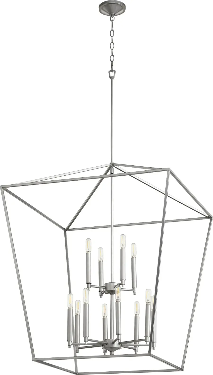 Gabriel 12-Light Classic Nickel Pendant - Image 1