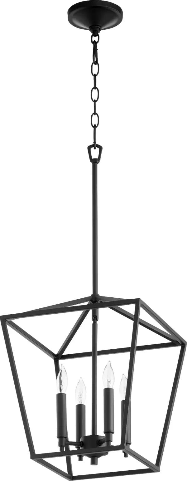 The Gabriel 4-light pendant delivers minimal design with maximum versatility. Its Noir finish and clean lines work across multiple aesthetics, while included Satin Nickel and Aged Brass candle sleeves offer customization options.
