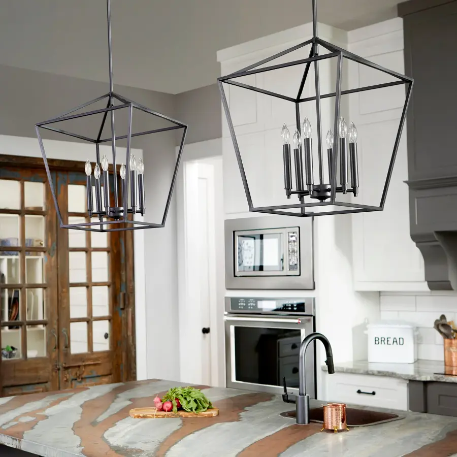 Gabriel 6-Light Pendant in Noir - Image 2