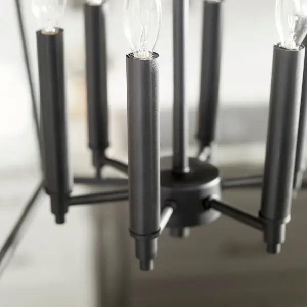 Gabriel 6-Light Pendant in Noir - Image 3