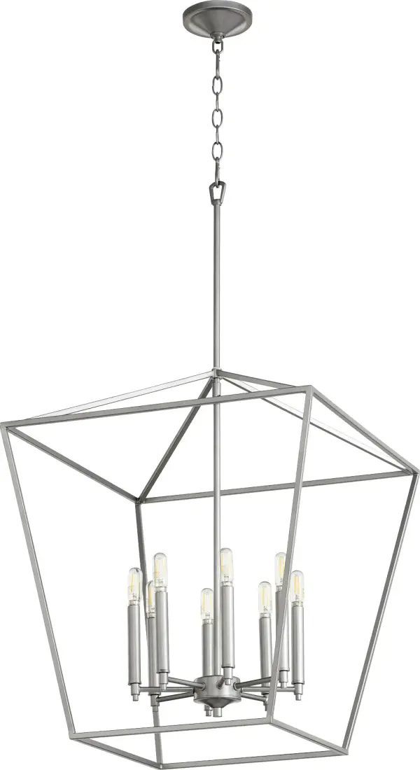 The Gabriel pendant delivers minimal elegance with maximum versatility. Its Classic Nickel finish and included candle sleeves in three finishes (Noir, Satin Nickel, Aged Brass) allow customization to match any aesthetic.