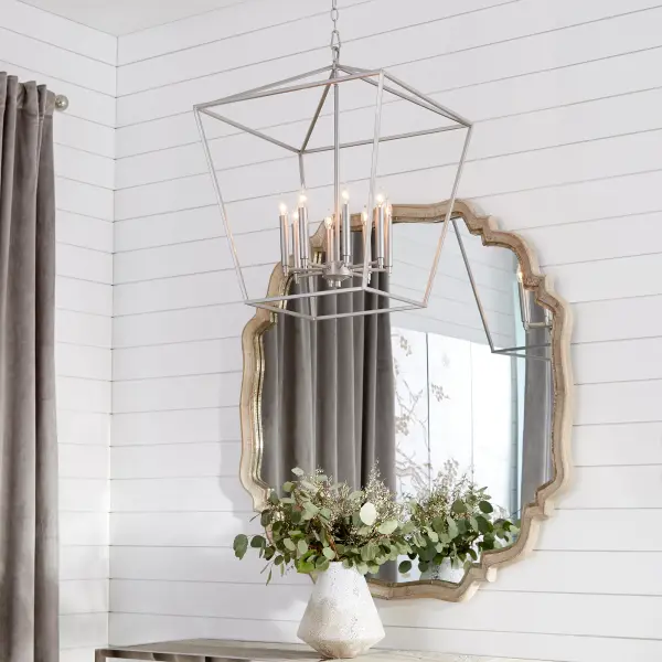 The Gabriel pendant delivers minimal elegance with maximum versatility. Its Classic Nickel finish and included candle sleeves in three finishes (Noir, Satin Nickel, Aged Brass) allow customization to match any aesthetic. - alternate view