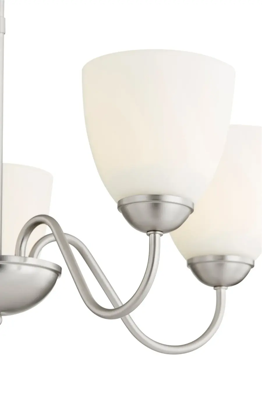 5-Light Satin Nickel Traditional Chandelier - Image 3