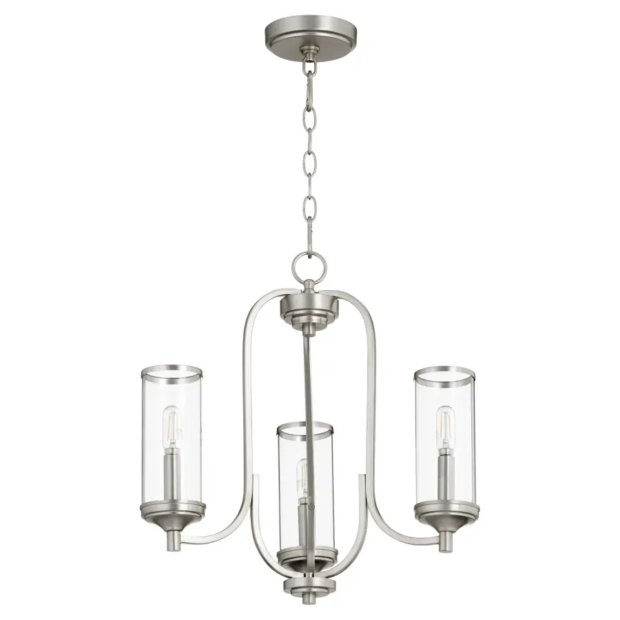 Collins 3-Light Chandelier in Satin Nickel