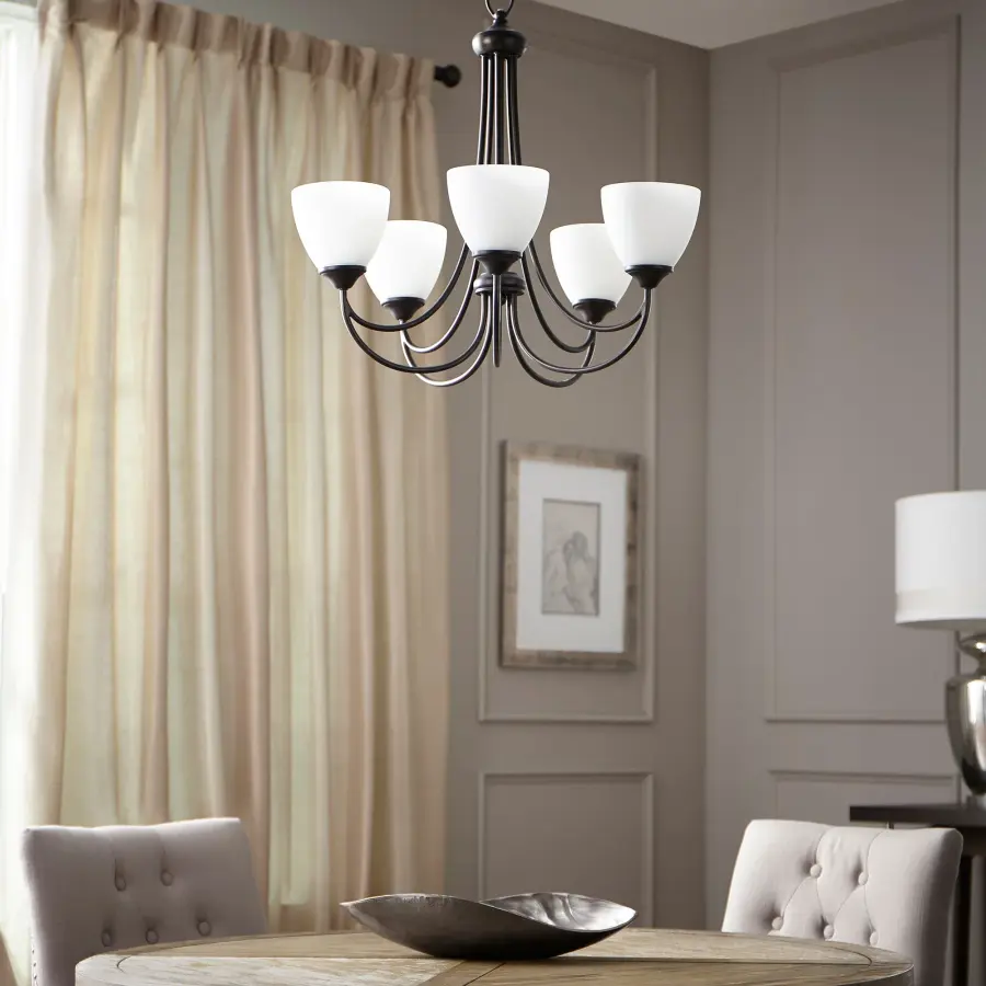 Elegant Transitional Chandelier with Timeless Bronze Finish - Image 2
