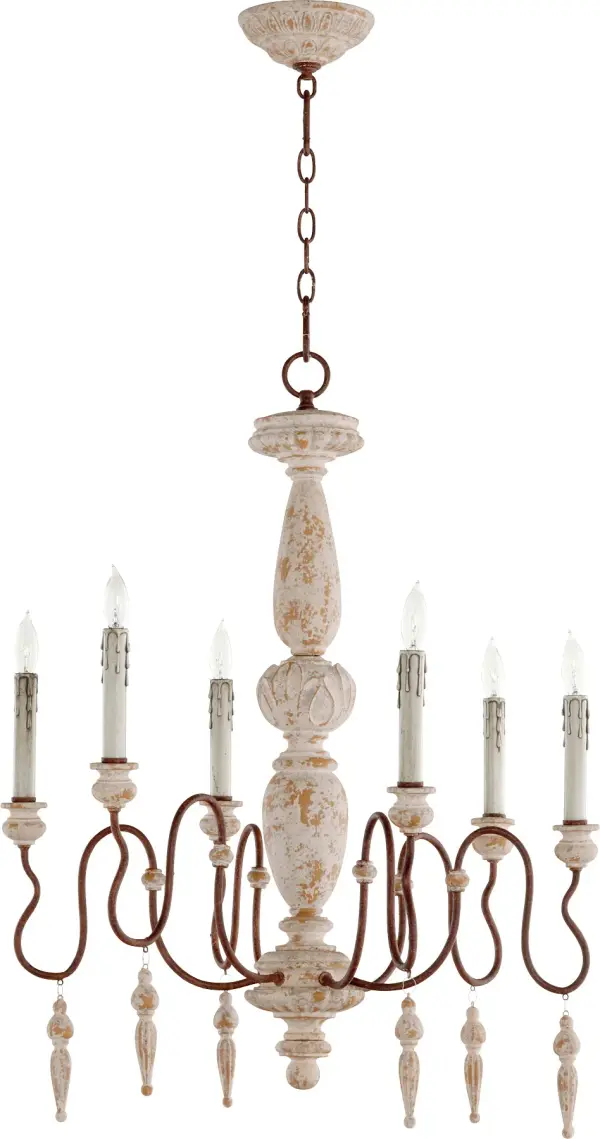 La Maison 6-Light Chandelier in Manchester Grey