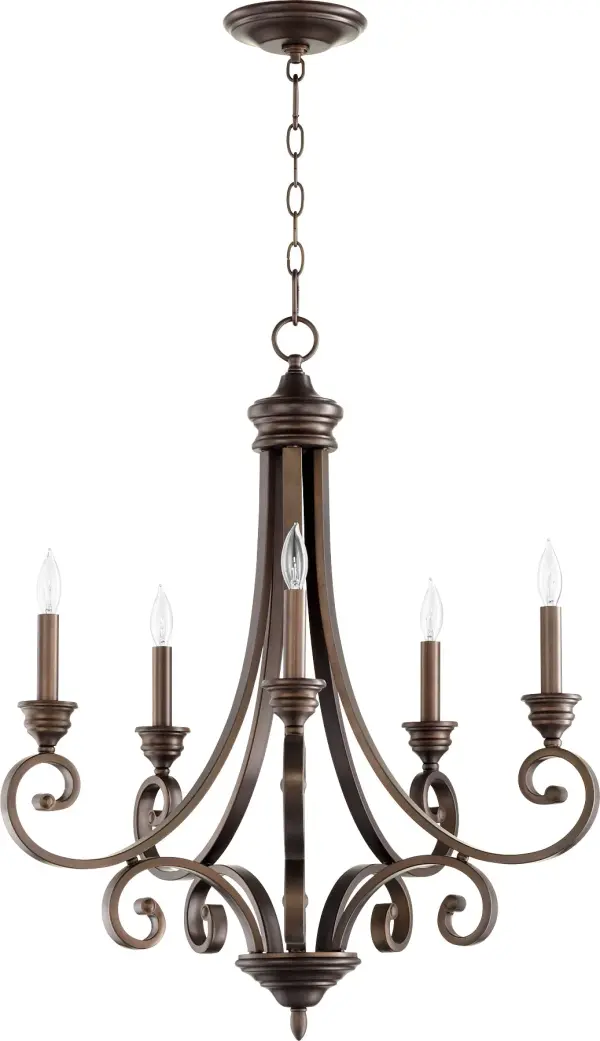 Bryant 5-Light Traditional Chandelier in Oiled Bronze - Image 1