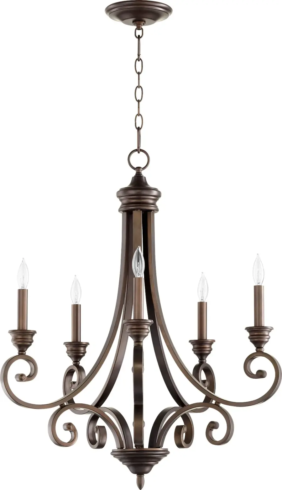 Bryant 5-Light Traditional Chandelier in Oiled Bronze - Image 1