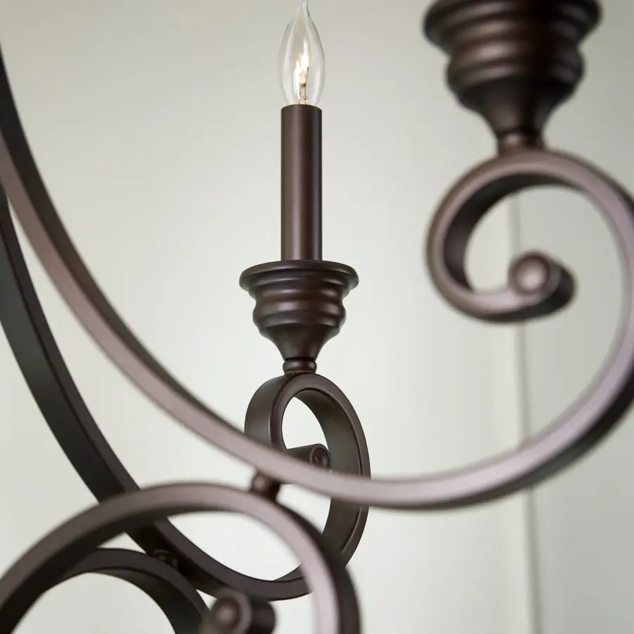 Bryant 5-Light Traditional Chandelier in Oiled Bronze - Image 3