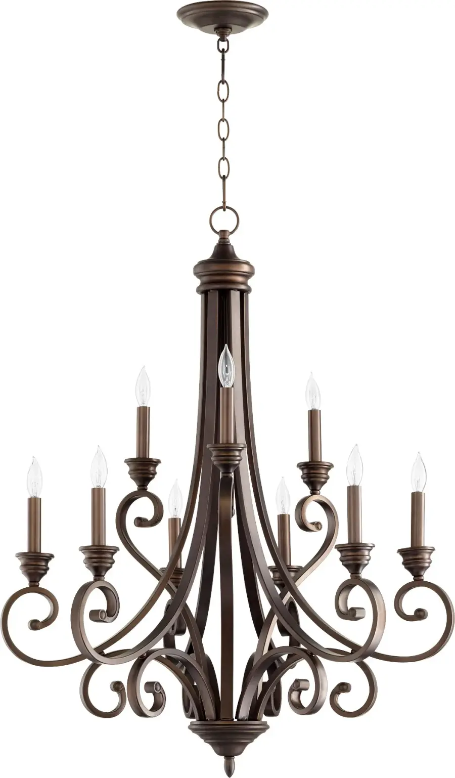 Bryant 9-Light Chandelier in Oiled Bronze - Image 1