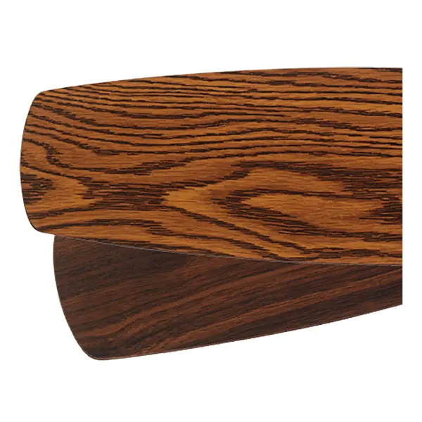 These replacement fan blades offer an easy way to refresh your Breeze ceiling fan with a sophisticated dark oak and walnut finish. The two-tone wood design adds warmth and visual interest to any room.