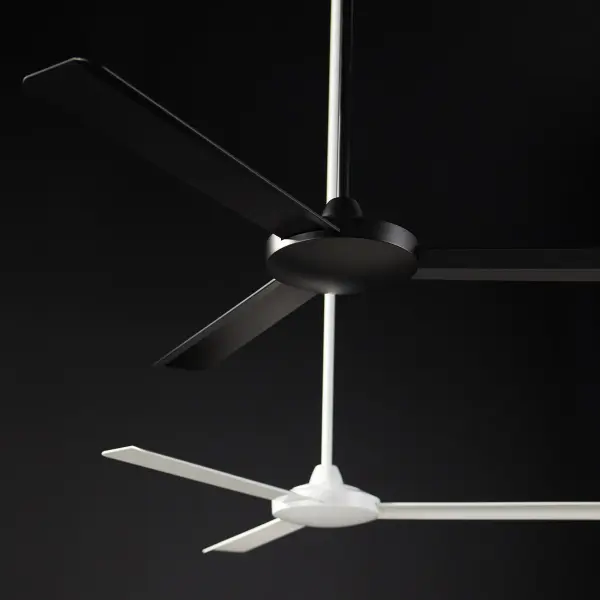Aerovon 60" Matte Black Damp Ceiling Fan - Image 3
