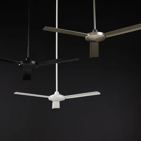 Aerovon 60" Matte Black Damp Ceiling Fan - Image 4