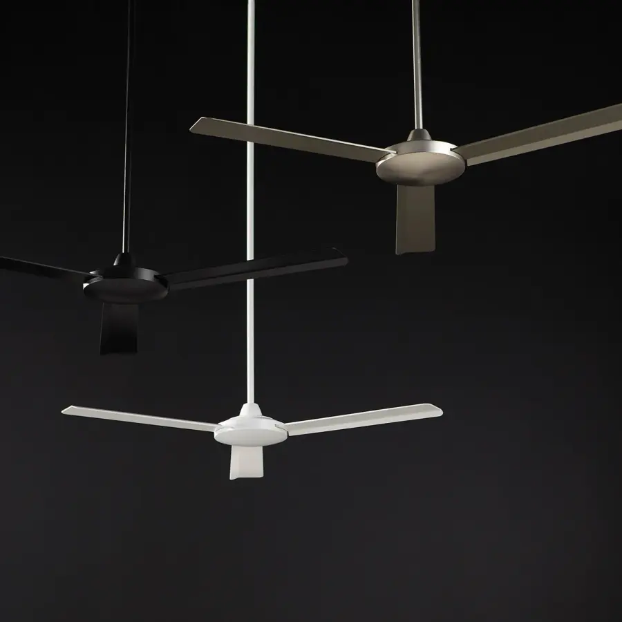 Aerovon 60" Studio White Damp Ceiling Fan - Image 4