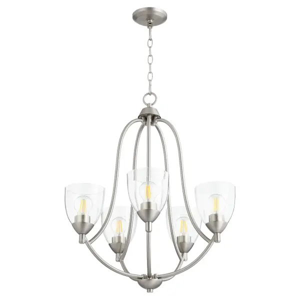 Barkley 5-Light Satin Nickel Traditional Chandelier