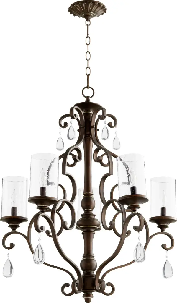 San Miguel 5-Light Traditional Chandelier in Vintage Copper