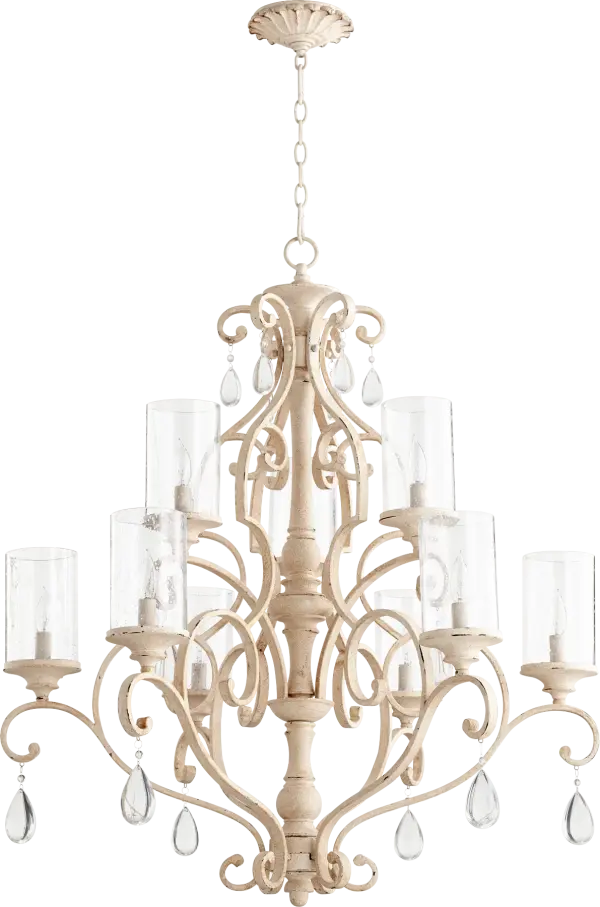 San Miguel 9-Light Persian White Traditional Chandelier - Image 2