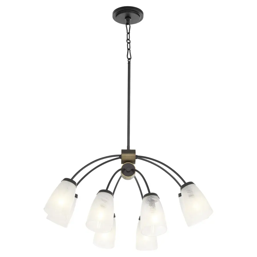 Arpeggio 8-Light Chandelier in Matte Black - Image 2