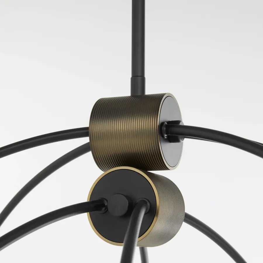 Arpeggio 8-Light Chandelier in Matte Black - Image 3