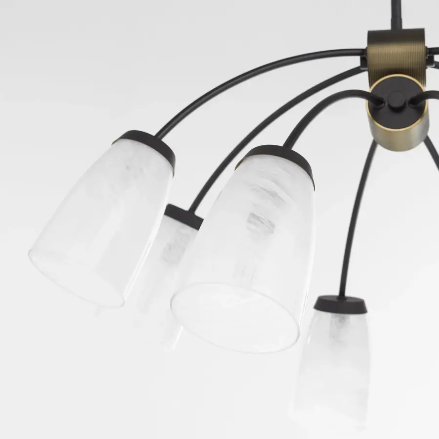 Arpeggio 8-Light Chandelier in Matte Black - Image 4