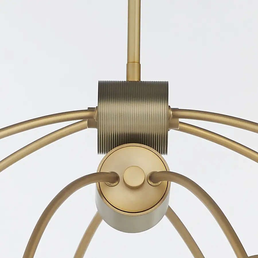 Arpeggio 8-Light Chandelier in Aged Brass - Image 3