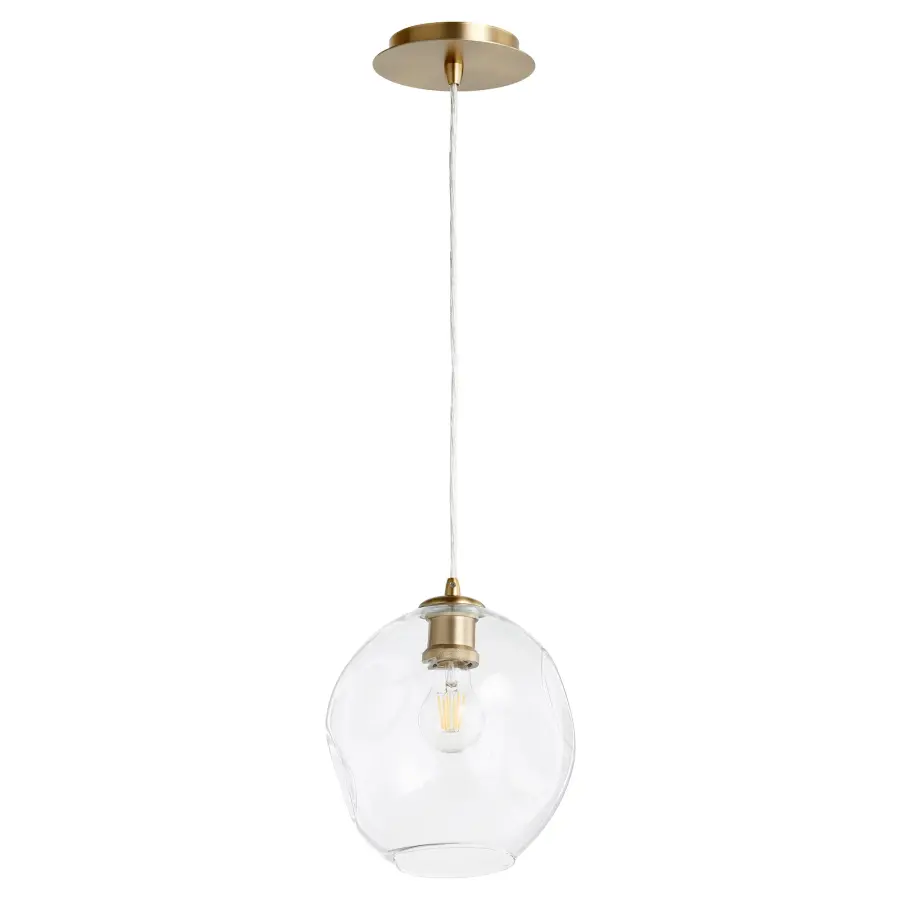 Numen 1-Light Aged Brass Pendant - Image 1
