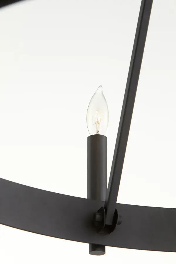 Aura 12-Light Chandelier in Noir - Image 3