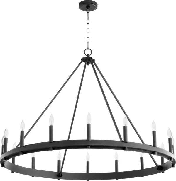 Aura 16-Light Chandelier in Noir - Image 1